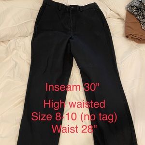 Vintage Dockers Stain Defenders black high waisted jeans size 10